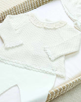 Primer Dia Tricot Encaje Blanco Martin Aranda Detalles